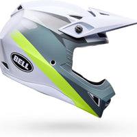 Bell MX-10 MIPS - White/Green Aviator, X-Large