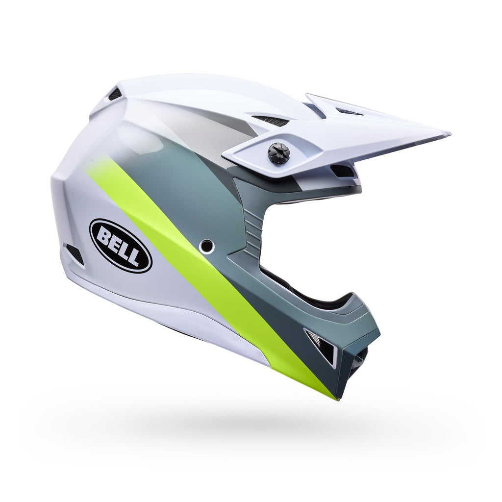 Bell MX-10 MIPS - White/Green Aviator, X-Small