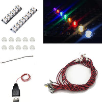 10‑Pack Mini LED Dot Lights for Building Blocks, Pink