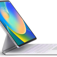 Funda con Teclado runelk para iPad Air 11" (M4/M3/M2) y Pro 11" - Blanco
