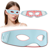 Amifiy Red Light Therapy for Eyes, 3 Minutes Red Light Eye Mask Reducing Dark Circles, Eye Bags, Puffy Eyes, Wrinkles, 830nm NIR Infrared LED Eye Mask For Women & Men