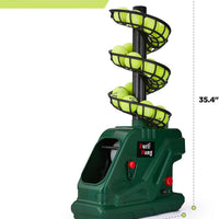 Furlihong 3819BH - Máquina portátil de pelotas de tenis - 5 ángulos ajustables, 2 niveles