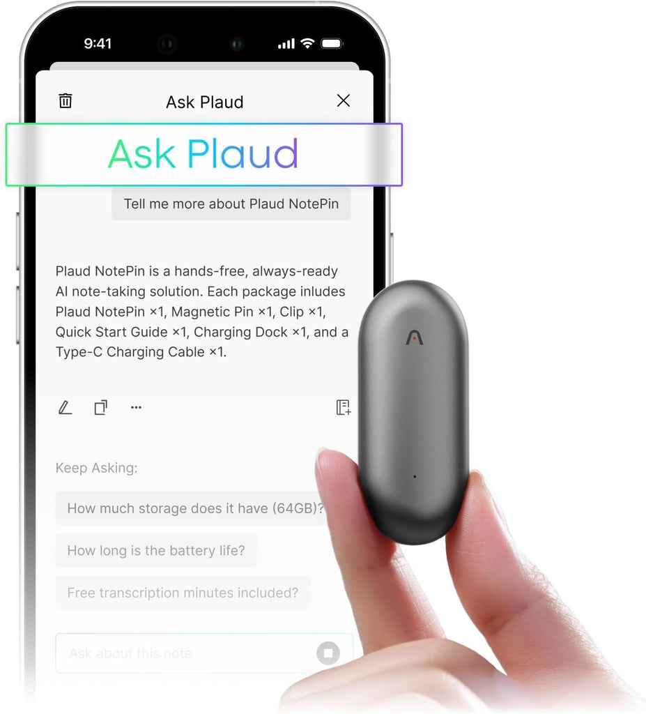 Plaud NotePin Voice Recorder