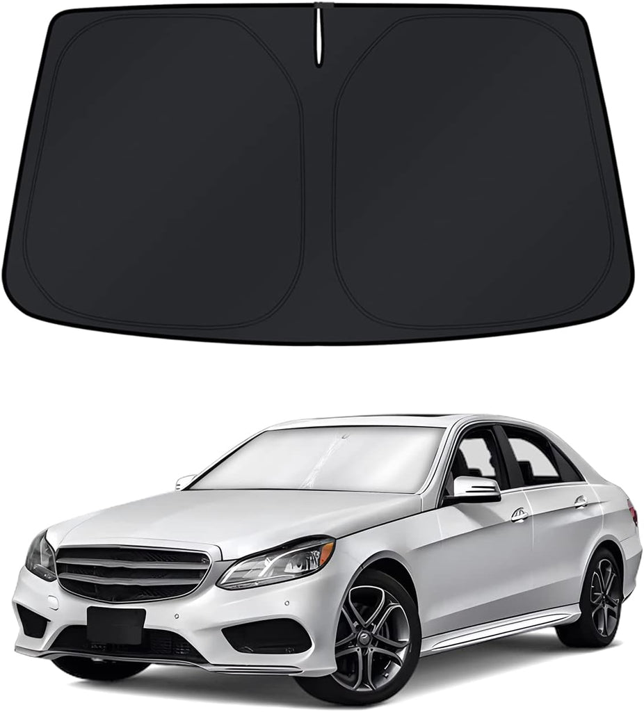 KUST Windshield Sun Shade for Mercedes-Benz E-Class 2010–2016 Window Accessories Shade Sun Visor Foldable Block UV Rays