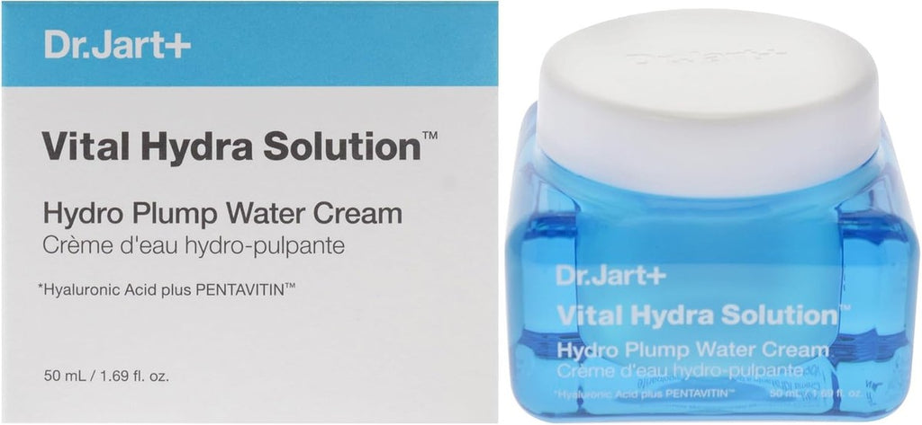 Dr.Jart+ Vital Hydra Solution Water Cream Glow Hydrating Korean Face Moisturizer with Hyaluronic Acid for Glass Skin | Korean Skin Care