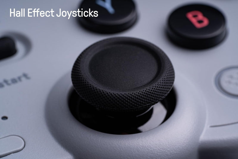 8Bitdo Pro 2 Wireless Bluetooth Controller with Travel Case, Hall Effect Joystick Update, Retro Gamepad for Switch/Switch 2, PC, Android, and Steam Deck & Apple (Gray Edition)