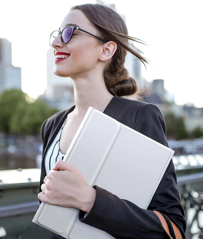 Funda con Teclado Harvopu para iPad 11" (A16) / iPad 10.ª Gen - Blanco