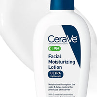 CeraVe PM Facial Moisturizing Lotion, Skin Care for Dry Skin, Oil-Free, 3oz