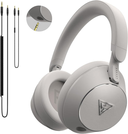 DOQAUS DJ Headphones Professional Wired Studio Monitor Headphones Over Ear for Music Recording and Mixing 50mm Drivers Stereo Headset with Dual Jack for Electric Guitar Keyboard Piano Laptop