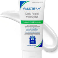 Vanicream Daily Facial Moisturizer, Face Cream with 5 Key Cermides & Hyaluronic Acid, 3 Fl Oz, Formulated Without Common Irritants for Sensitive Skin, Lightweight, Non-Greasy Hydration