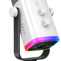 FIFINE AmpliGame AM8W XLR/USB Gaming Microphone for Streaming Podcasting