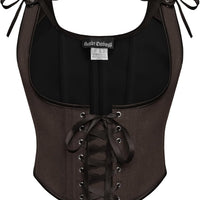 Scarlet Darkness Womens Boned Renaissance Fairy Pirate Underbust Corset Top