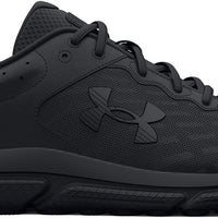 UNDER ARMOUR Womens Charged Assert 10 Running Shoe, Black/Black/Black, 6.5