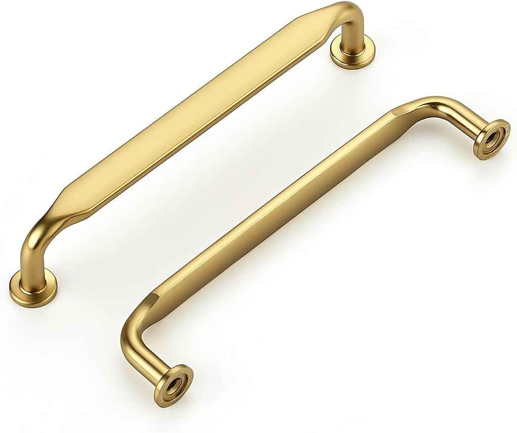 HOME EDIT Gold Solid Cabinet Handles & Pulls 5 Inch 20 Pack