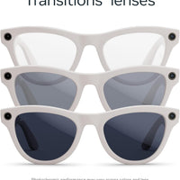 Ray-Ban Meta (Gen 2) Skyler - Shiny Chalky Grey / Transitions Sapphire — Gafas inteligentes IA, cámara 12MP