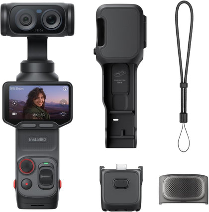 Insta360 Luna Ultra - Cosmic Black — Cámara vlogging 8K con lentes Leica