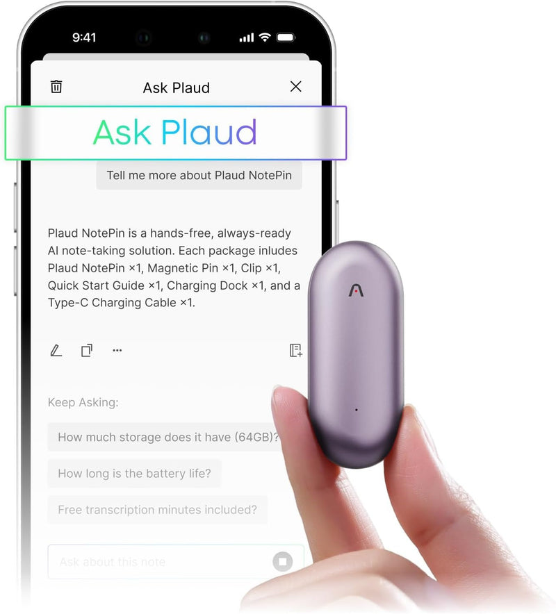 Plaud NotePin Voice Recorder