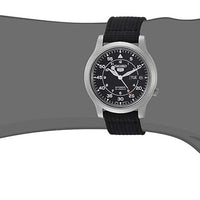 Seiko Men's SNK809 "Seiko 5" Automatic Watch with Black Canvas Strap