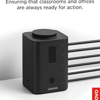 Lenovo Smart Charger, Designed for Chromebooks, Charge 5 laptops at Once and Monitor Their Battery Levels, Integrated 30
