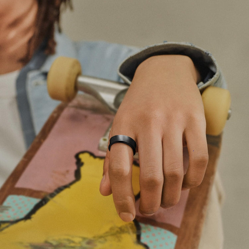 SAMSUNG Galaxy Ring, AI Smart Ring, Size First w/Sizing Kit, No App Subscription, Fitness Monitor, Sleep Tracker, Up to 7-Day Battery, Size 5, Titanium Black [US Version, 1Yr Manufacturer Warranty]