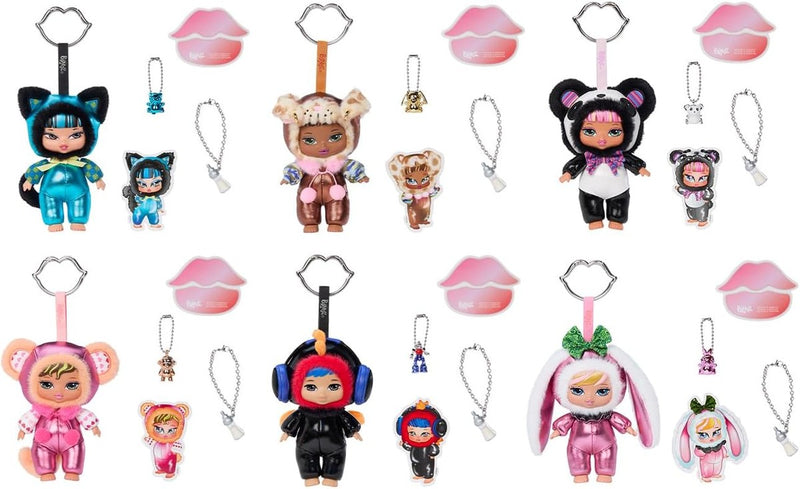 Bratziez Tokyo a Go-Go Seriez Plush Blind Box with Charm Clip and Accessory, Collectible Characters