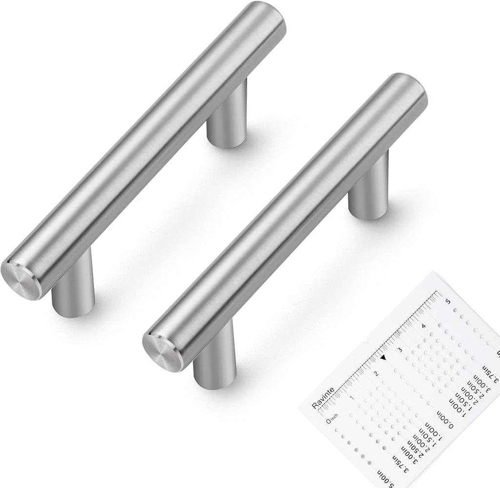 Ravinte Brushed Nickel Cabinet Pulls Cabinet Handles 2-1/2 Inch CC, 30 Pack