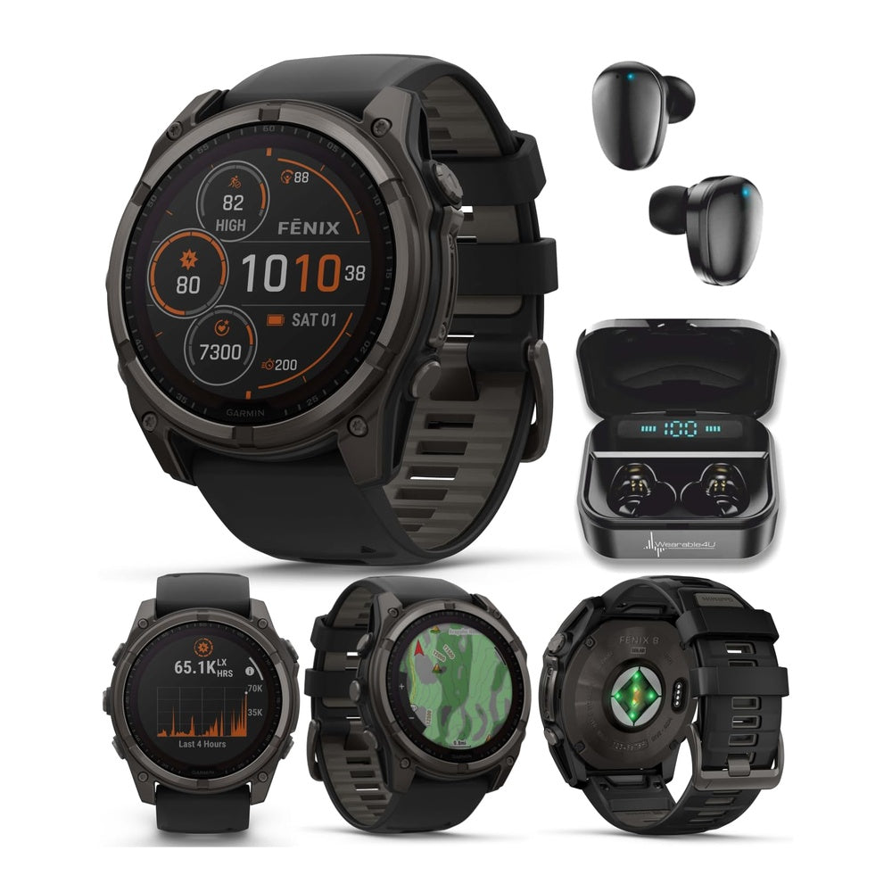 Garmin Fenix 8 - Sapphire Solar - Titanium Carbon Gray