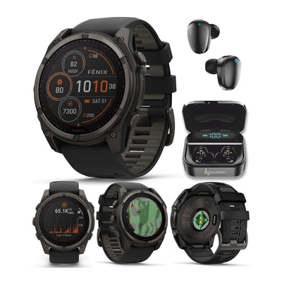 Garmin Fenix 8 - Sapphire Solar - Titanium Carbon Gray