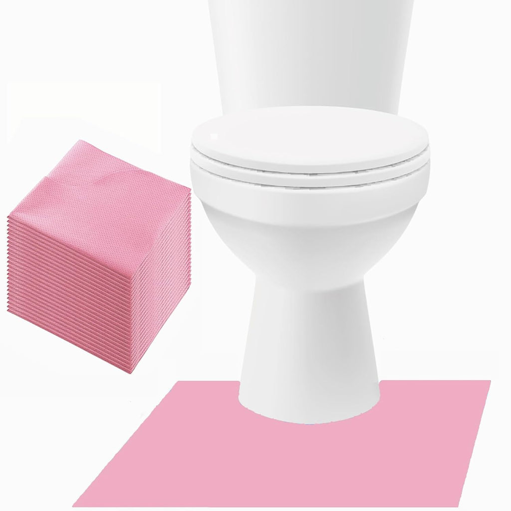 Upgraded 20 Pack Disposable Toilet Mats,Super Absorbent Toilet Floor Protector for Hygiene, Suited for Elders, Children,
