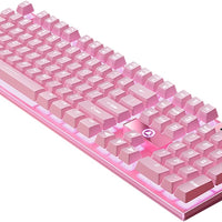 Lovskoo Wired Floating Mechanical RGB Backlit Gaming Keyboard