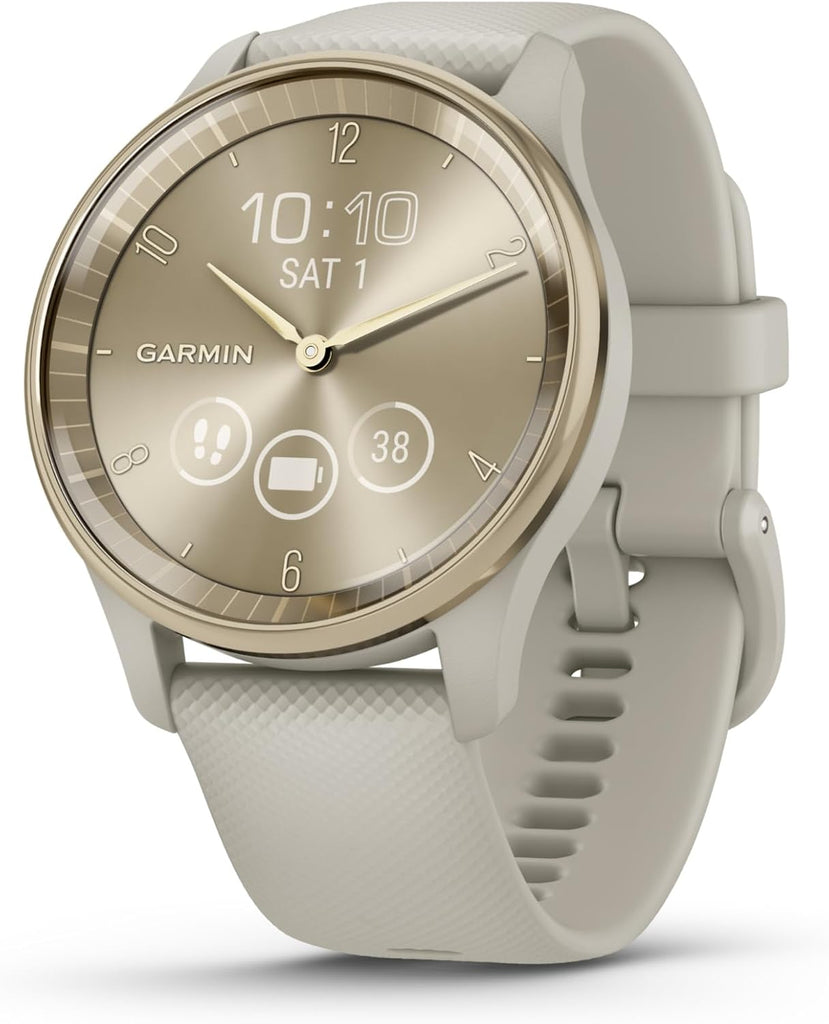 Garmin vívomove® Trend, Stylish Hybrid Smartwatch, 40mm, French Gray
