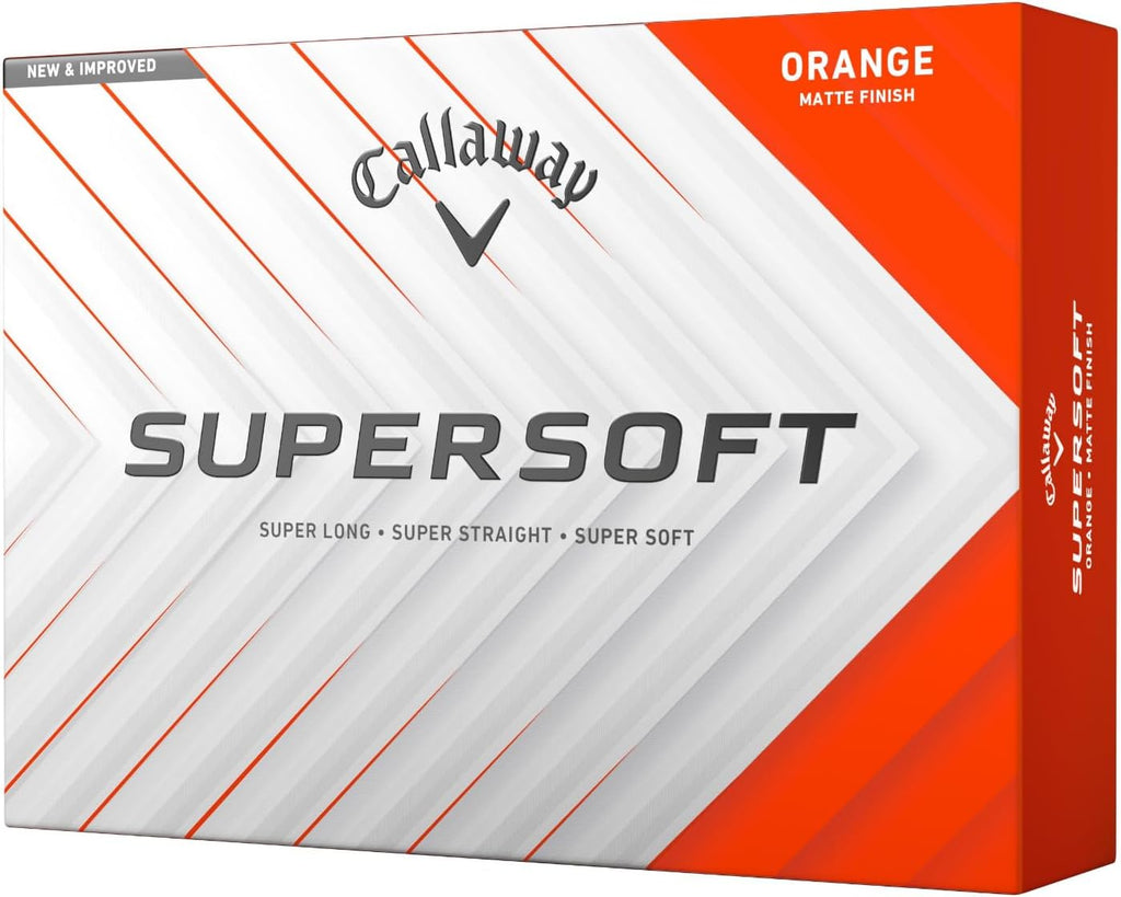 Callaway Golf Supersoft Golf Balls (2025, Orange)