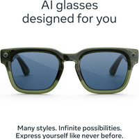 Meta Fury - Racing Green / Blue Atlantic — Lentes AI con cámara y audio