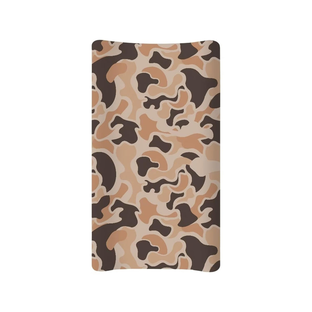 HUISEFOR Camo Hunting Duck Diaper Change Table Covers for Girls Diaper Changing Pad Cover for Baby Easy to Install Chang