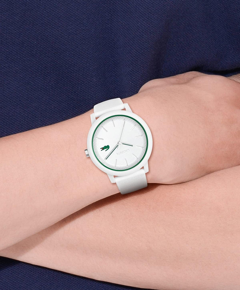 Reloj Lacoste 12.12 Cronógrafo - Correa de Silicona (Blanco)