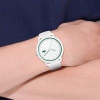 Reloj Lacoste 12.12 Cronógrafo - Correa de Silicona (Blanco)