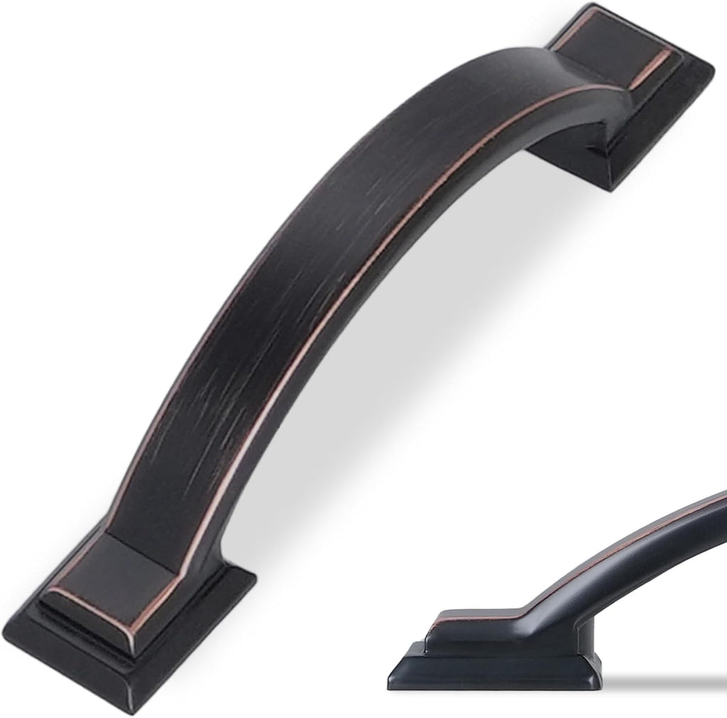 BUKOBYHE 30 Pack 2.5 Inch(64mm) Kitchen Cabinet Handles Oil Rubbed Bronze Cabinet Pulls Zinc Alloy Drawer Pulls Solid Ki