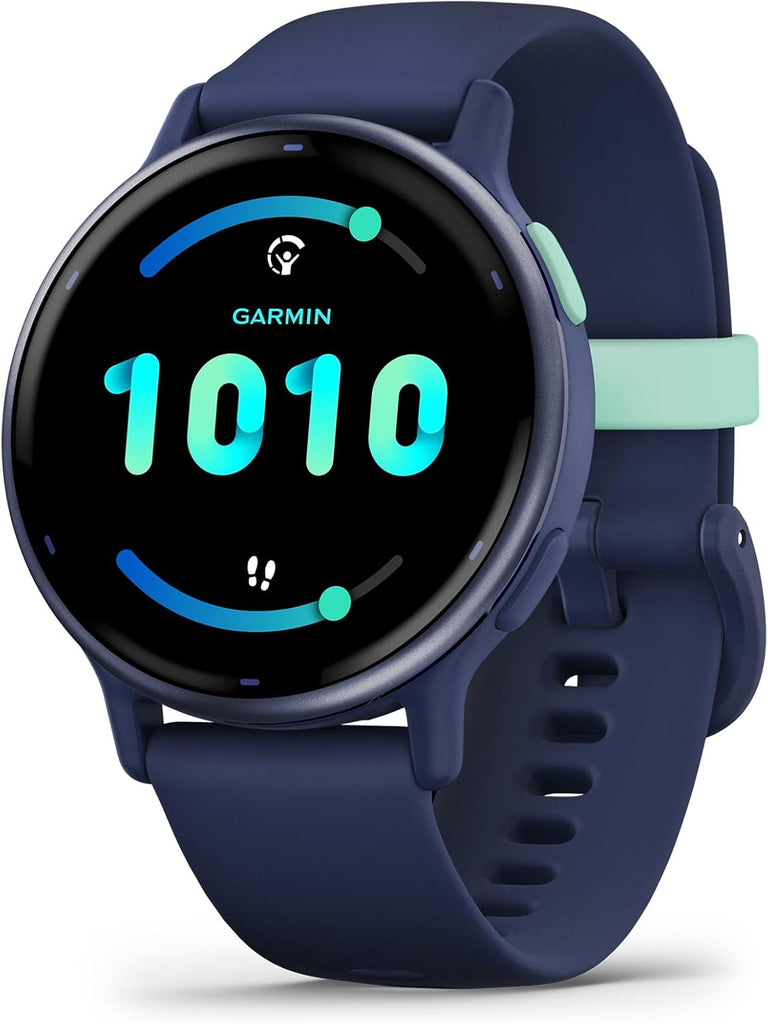 Garmin vívoactive 5, Health and Fitness GPS Smartwatch, AMOLED Display, Up to 11 Days of Battery, Navy - Slate