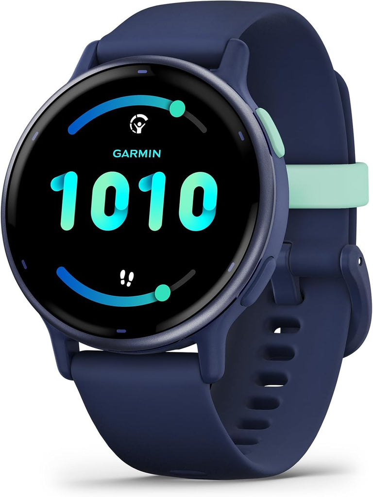 Garmin vívoactive 5, Health and Fitness GPS Smartwatch, AMOLED Display, Up to 11 Days of Battery, Navy - Orchid