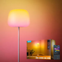 Govee Lantern Floor Lamp, Halo Gradient RGBIC Smart Corner Lamp for Bedroom