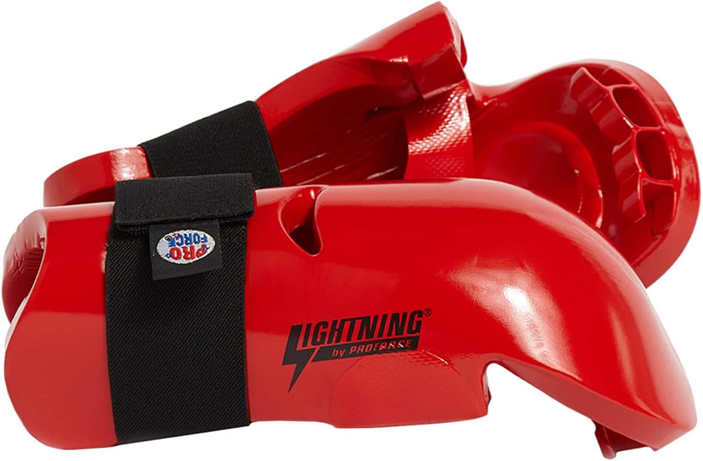 ProForce Lightning Punches Karate/Martial Arts Sparring Gloves (Red, Large - Knuckle Width 3.625-3.75")