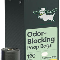 Earth Rated 3X Protect Dog Poop Bag Rolls, Odor Blocking Leak Proof Extra Thick, Unscented, 120 Count