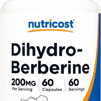 Visita la tienda de Nutricost Nutricost Cápsulas de dihidroberberina (200 mg, 60 cápsulas) - Metabolito más biodisponible de berberina