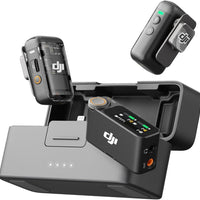 DJI Mic 2 (2 TX + 1 RX + Charging Case), All-in-one Wireless Microphone