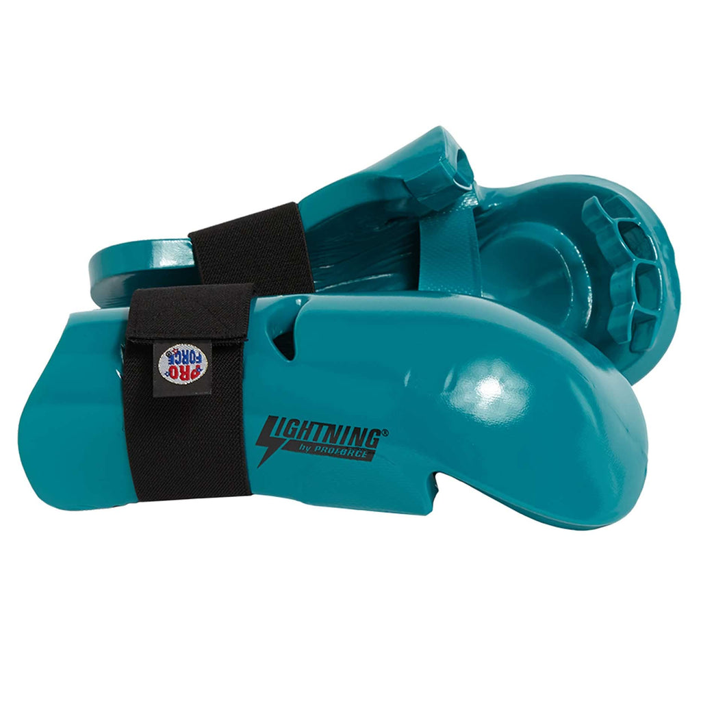 ProForce Lightning Punches Karate/Martial Arts Sparring Gloves (Teal, Medium - Knuckle Width 3.375-3.625")