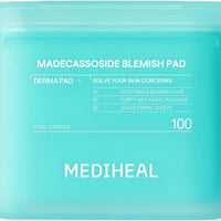 MEDIHEAL Madecassoside Blemish Pad - Almohadillas de Tóner Facial Cuadradas de Algodón con Centella Asiatica y Madecassoside – Anti Manchas para Mejorar el Tono de Piel Desigual - Almohadillas de Gasa