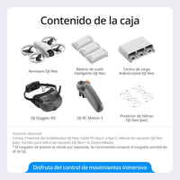 DJI Neo Motion Fly More Combo, Mini Drone with 4K UHD Camera for Adults, 135g Self Flying Drone that Follows You, Palm Takeoff, Subject Tracking, QuickShots, with RC Motion 3 and 3 Batteries