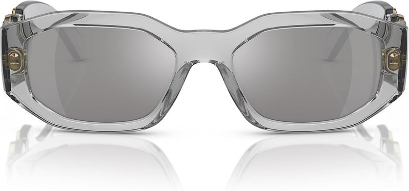 Versace Man Sunglasses Black Frame, Dark Grey Lenses, 53MM
