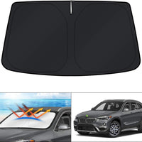 KUST Windshield Sun Shade for 2016 2017 2018 Lincoln MKX SUV & 2019 2020 2021 Lincoln Nautilus Accessories Sunshade Foldable Sun Visor Protector Blocks UV Rays Keep Your Car Cooler