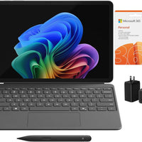 Microsoft Surface Pro 2 in 1 Laptop Tablet, 12” Touchscreen, 45 Tops AI Copilot NPU, 16GB RAM, 256GB Storage, Keyboard,